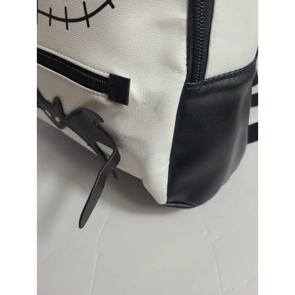 Disney Jack Skellington Mini Backpack Nightmare Before Christmas Black White Bat